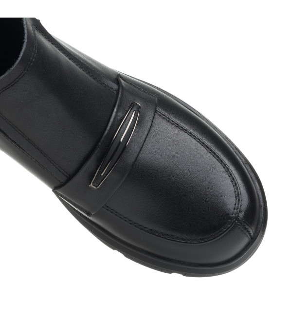 Ботинки женские черные кожаные Meegocomfort 1891Б
