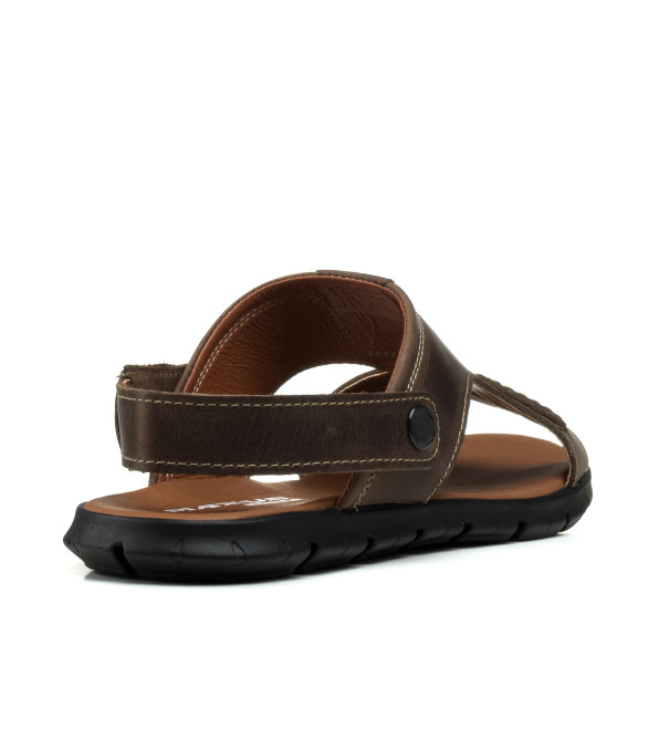 Сандалии мужские кожаные коричневые Maxusshoes 1088-А