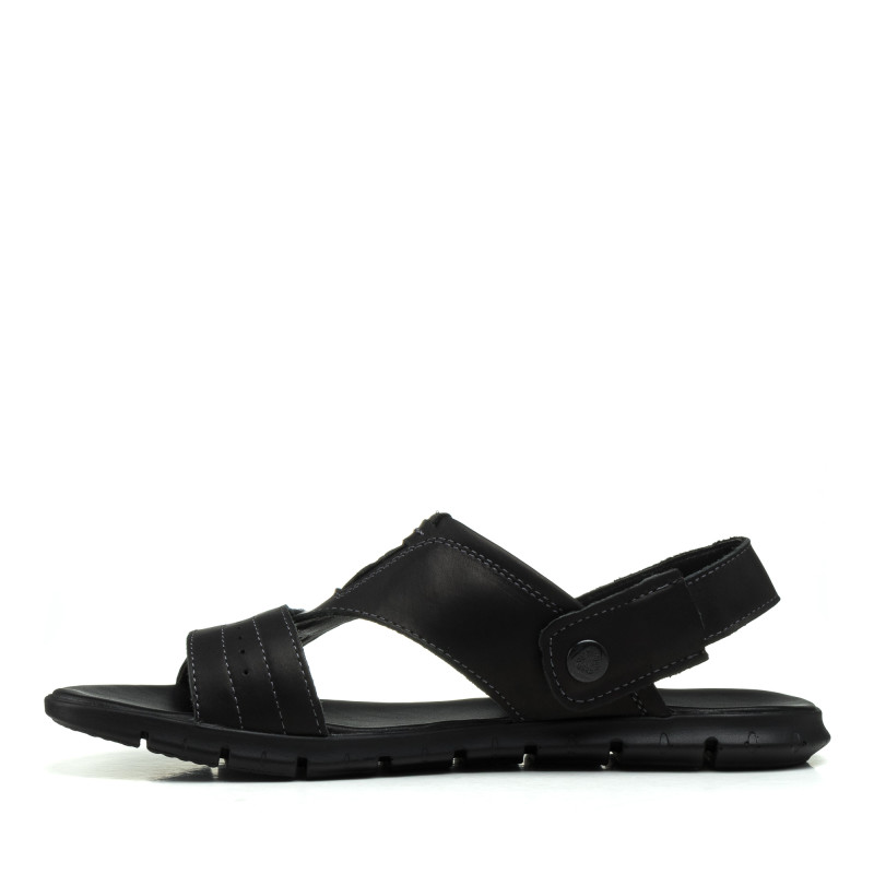 Сандалии мужские кожаные черные Maxusshoes 1088