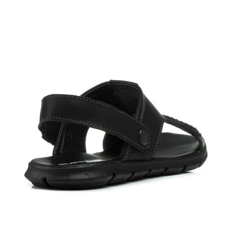 Сандалии мужские кожаные черные Maxusshoes 1088