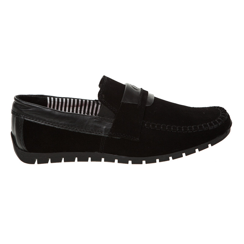 Мокасины мужские замшевые черные Dan-shoes 2275