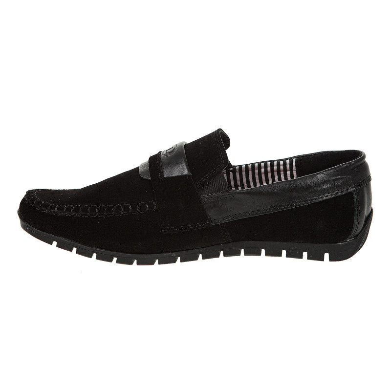 Мокасины мужские замшевые черные Dan-shoes 2275