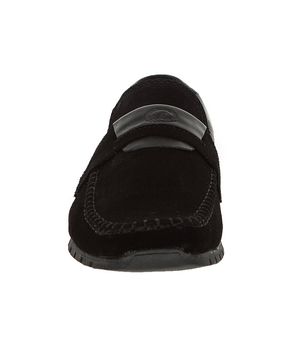Мокасины мужские замшевые черные Dan-shoes 2275