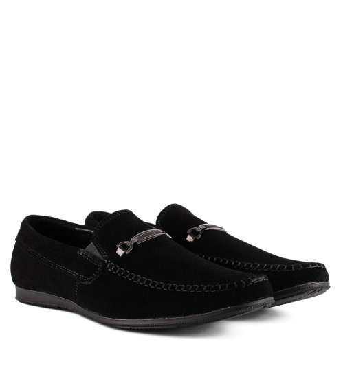 Мокасины мужские замшевые стильные DanShoes с пряжкой 2441