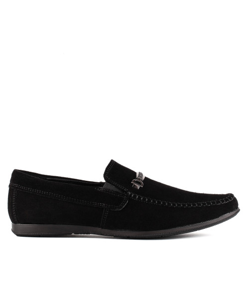 Мокасины мужские замшевые стильные DanShoes с пряжкой 2441