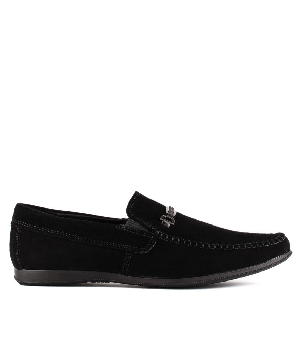 Мокасины мужские замшевые стильные DanShoes с пряжкой 2441