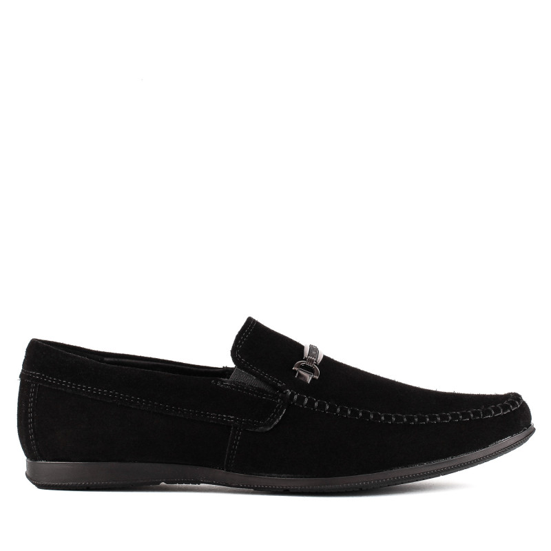 Мокасины мужские замшевые стильные DanShoes с пряжкой 2441