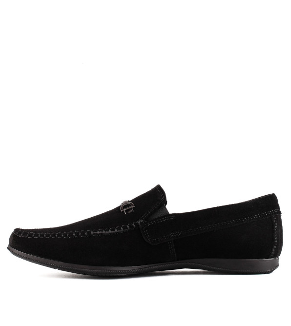 Мокасины мужские замшевые стильные DanShoes с пряжкой 2441