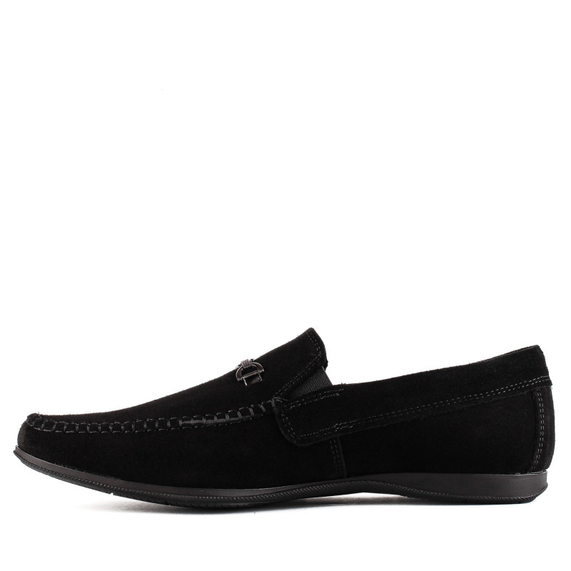 Мокасины мужские замшевые стильные DanShoes с пряжкой 2441