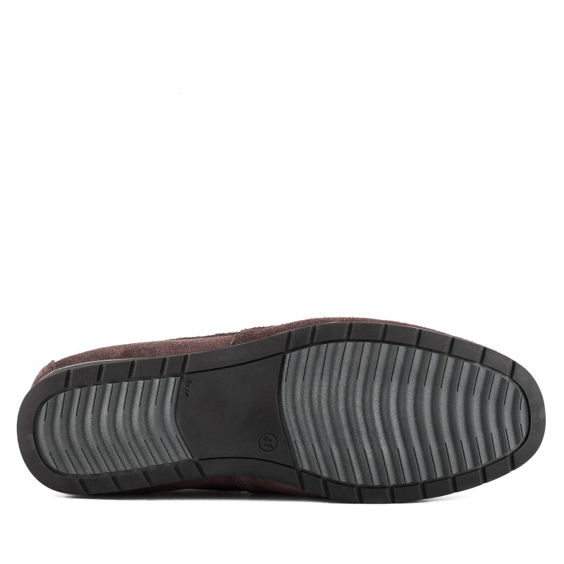 Мокасины мужские замшевые удобные DanShoes коричневые 2444