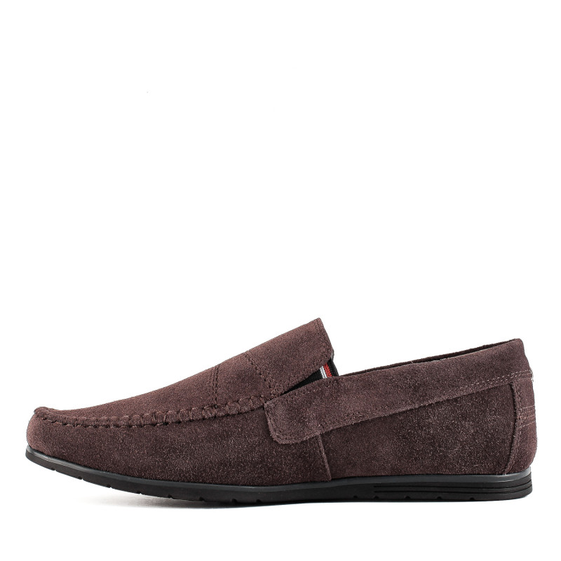 Мокасини чоловічі замшеві зручні DanShoes коричневі 2444
