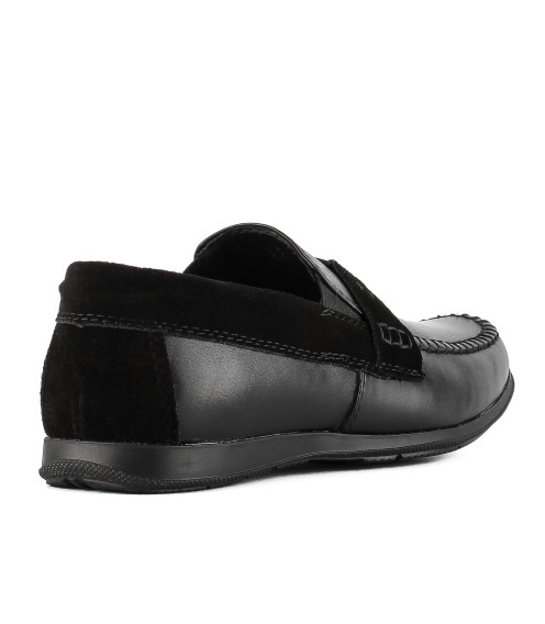Мокасины мужские кожаные с замшевыми вставками DanShoes 2446