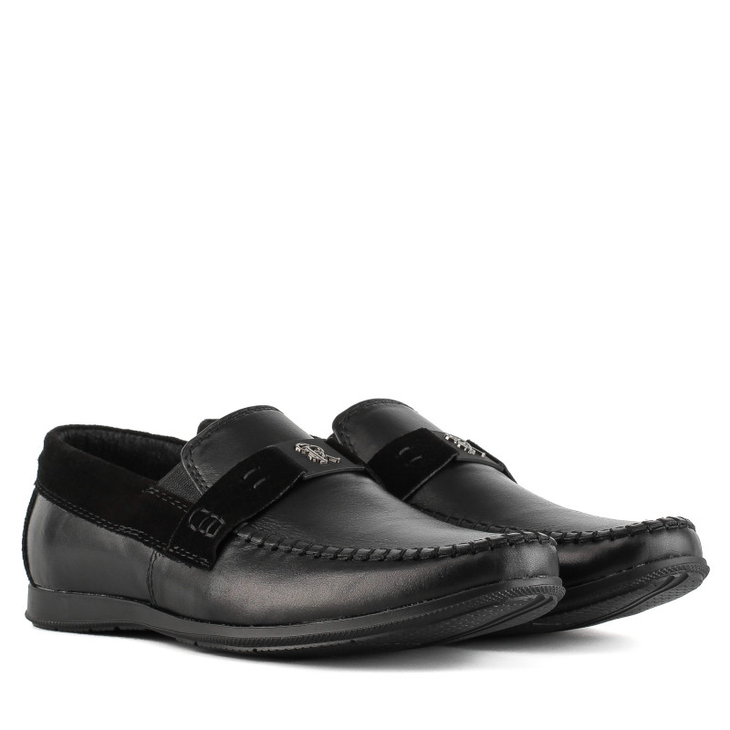 Мокасини чоловічі шкіряні з замшевими вставками DanShoes 2446