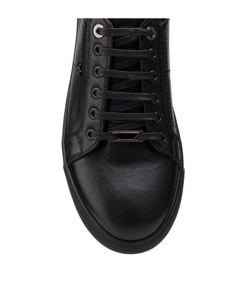 Кеды мужские кожаные черные Brionis 2573