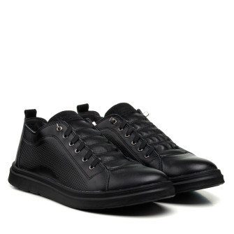 Туфли мужские кожаные черные Maxusshoes 2624