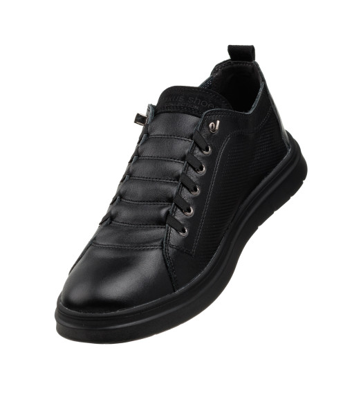 Туфлі чоловічі шкіряні чорні Maxusshoes 2624