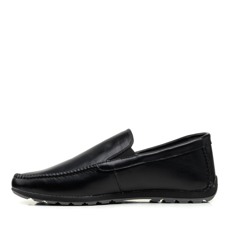 Мокасини чоловічі шкіряні чорні Maxusshoes 2625