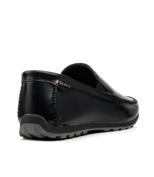 Мокасины мужские кожаные черные Maxusshoes 2625