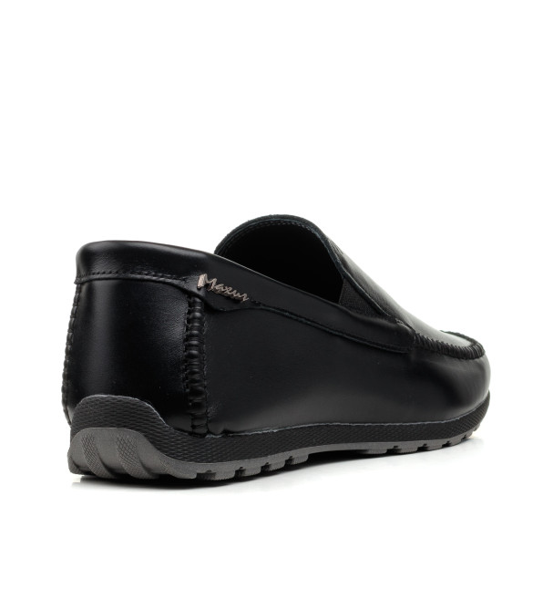 Мокасины мужские кожаные черные Maxusshoes 2625