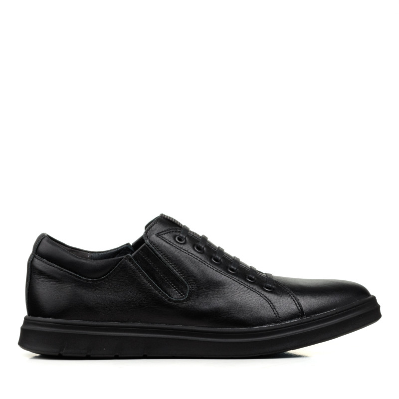 Туфлі чорні шкіряні з імітацією шнурування Maxusshoes 2626