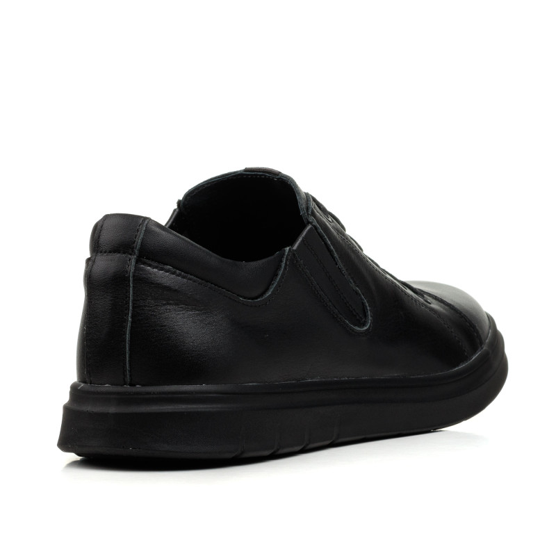 Туфлі чорні шкіряні з імітацією шнурування Maxusshoes 2626