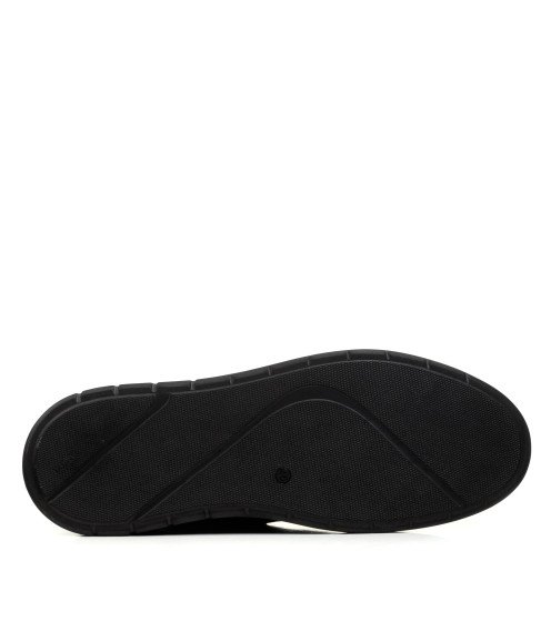 Туфлі чорні шкіряні з імітацією шнурування Maxusshoes 2626