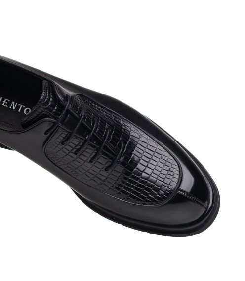 Туфли кожаные черные Clemento 2831