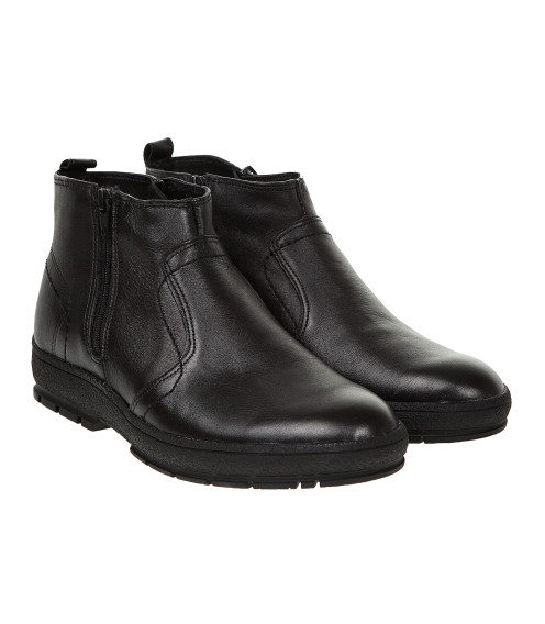 Черевики чоловічі шкіряні зимові чорні  DanShoes 3229