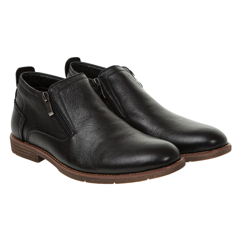 Ботинки мужские кожаные зимние черные Evromoda 3230