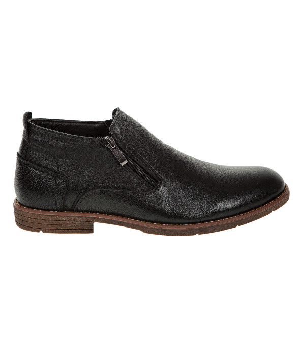 Ботинки мужские кожаные зимние черные Evromoda 3230