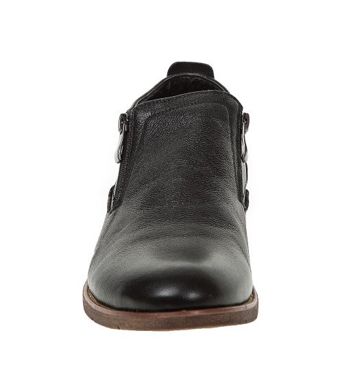 Ботинки мужские кожаные зимние черные Evromoda 3230