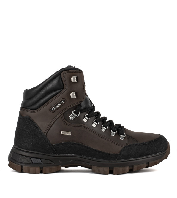 Черевики чоловічі шкіряні коричневі спортивні Clubshoes 3270