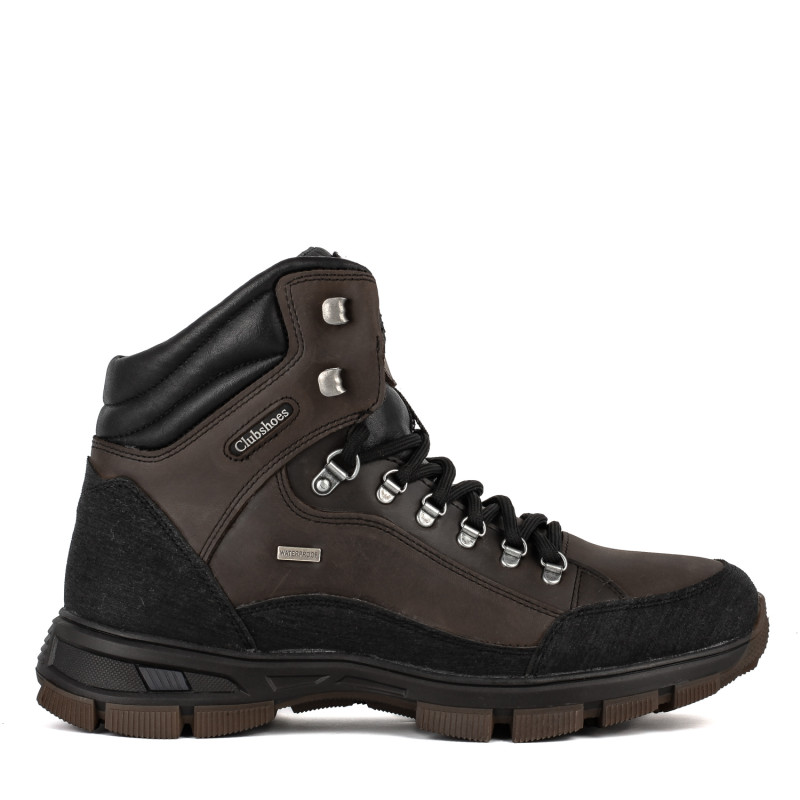 Черевики чоловічі шкіряні коричневі спортивні Clubshoes 3270