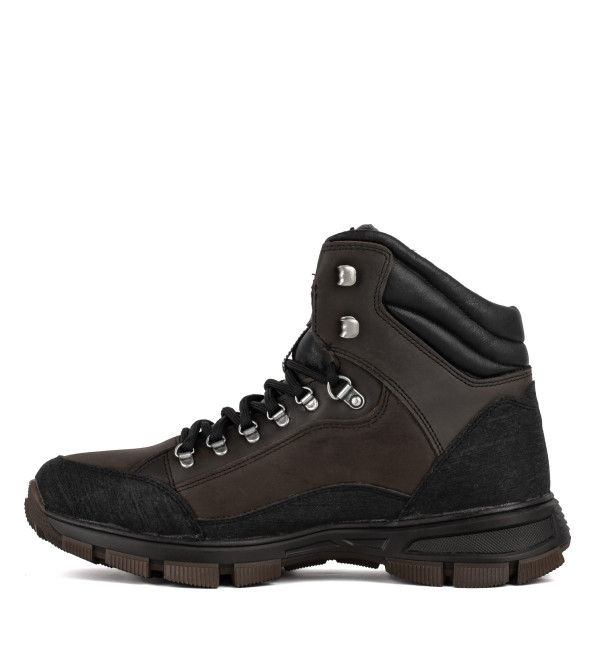 Черевики чоловічі шкіряні коричневі спортивні Clubshoes 3270