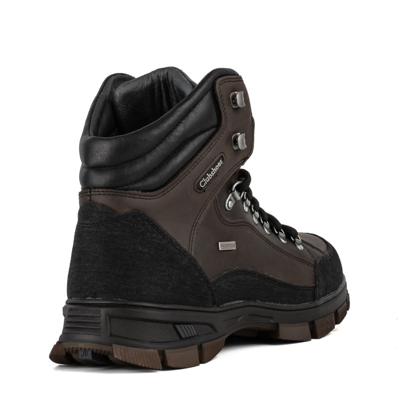 Черевики чоловічі шкіряні коричневі спортивні Clubshoes 3270