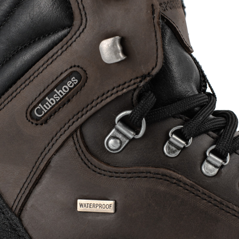 Черевики чоловічі шкіряні коричневі спортивні Clubshoes 3270