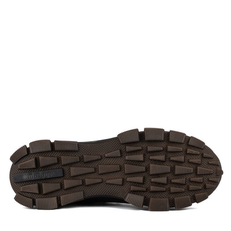 Черевики чоловічі шкіряні коричневі спортивні Clubshoes 3270