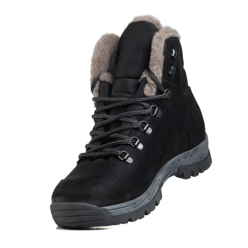 Черевики зимові чоловічі чорні на платформі зі шнурівками Voyager 3382